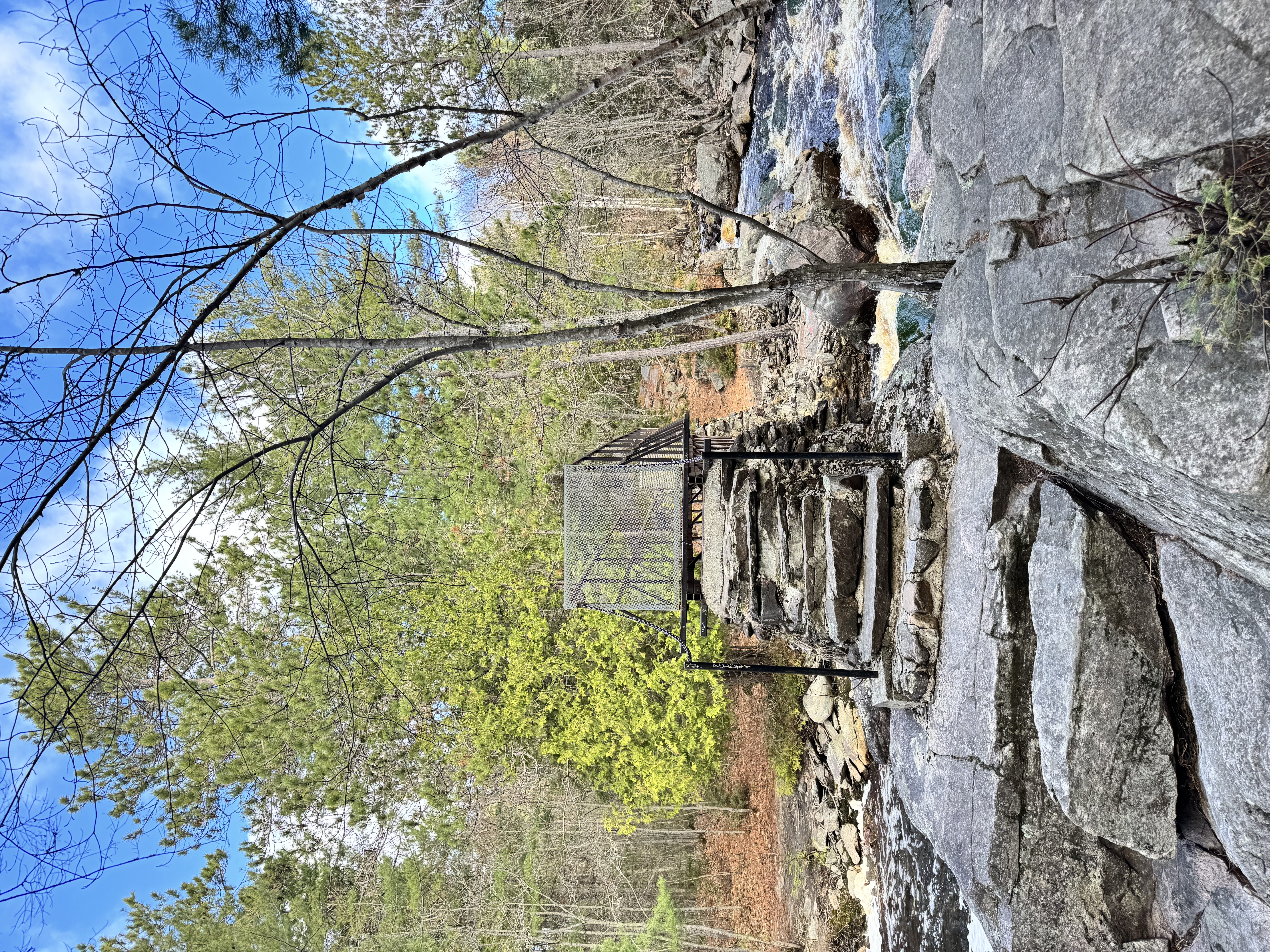 Duchesnay Falls steps