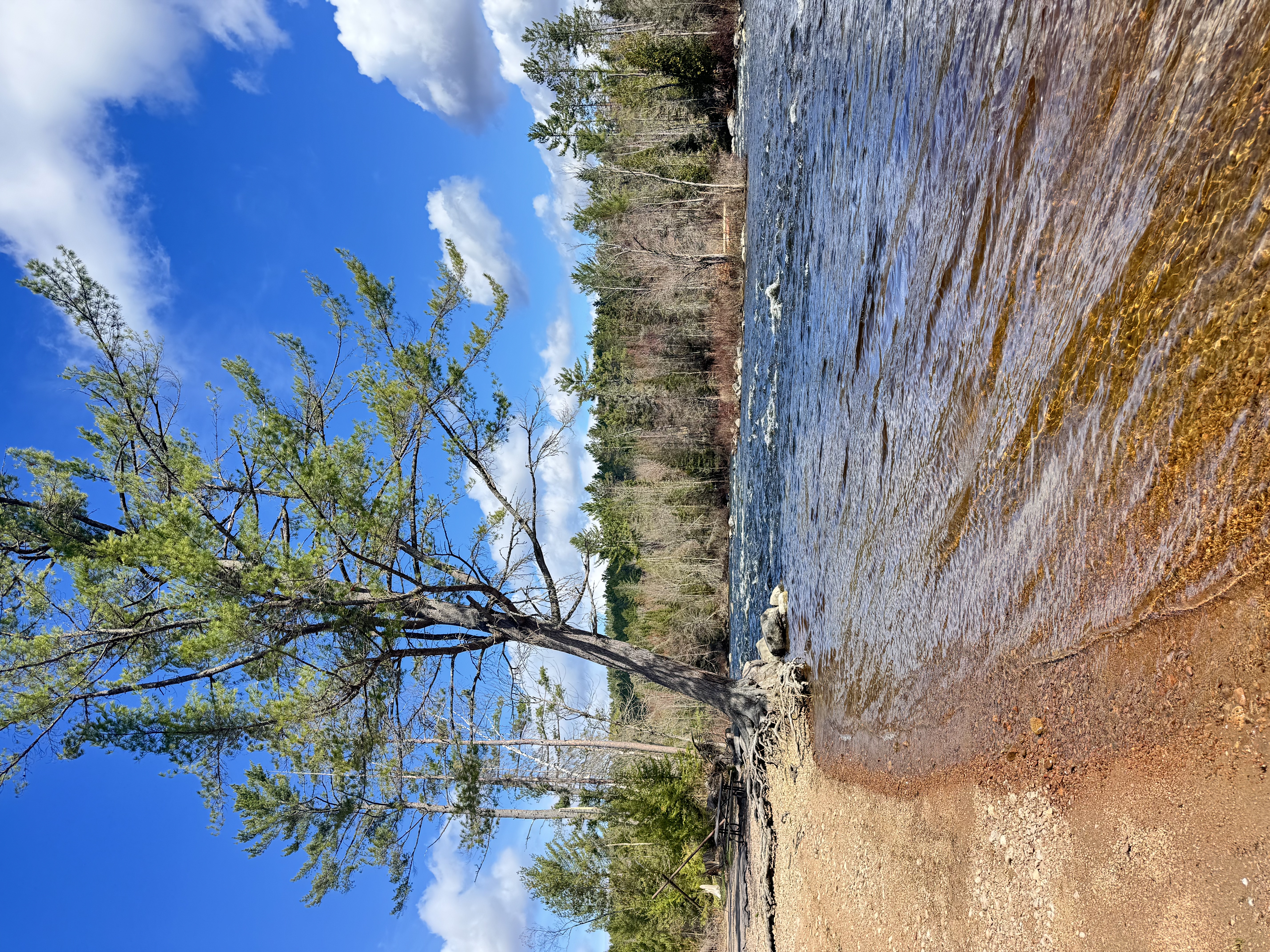 Sandy beach at Samuel De Champlain