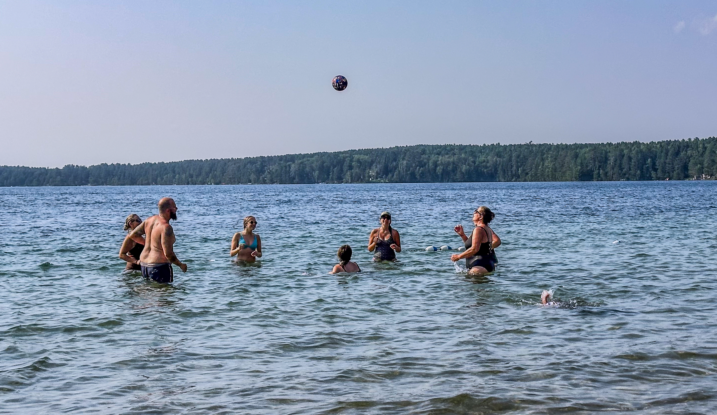 Camping activities at Blue Lake Provincial park