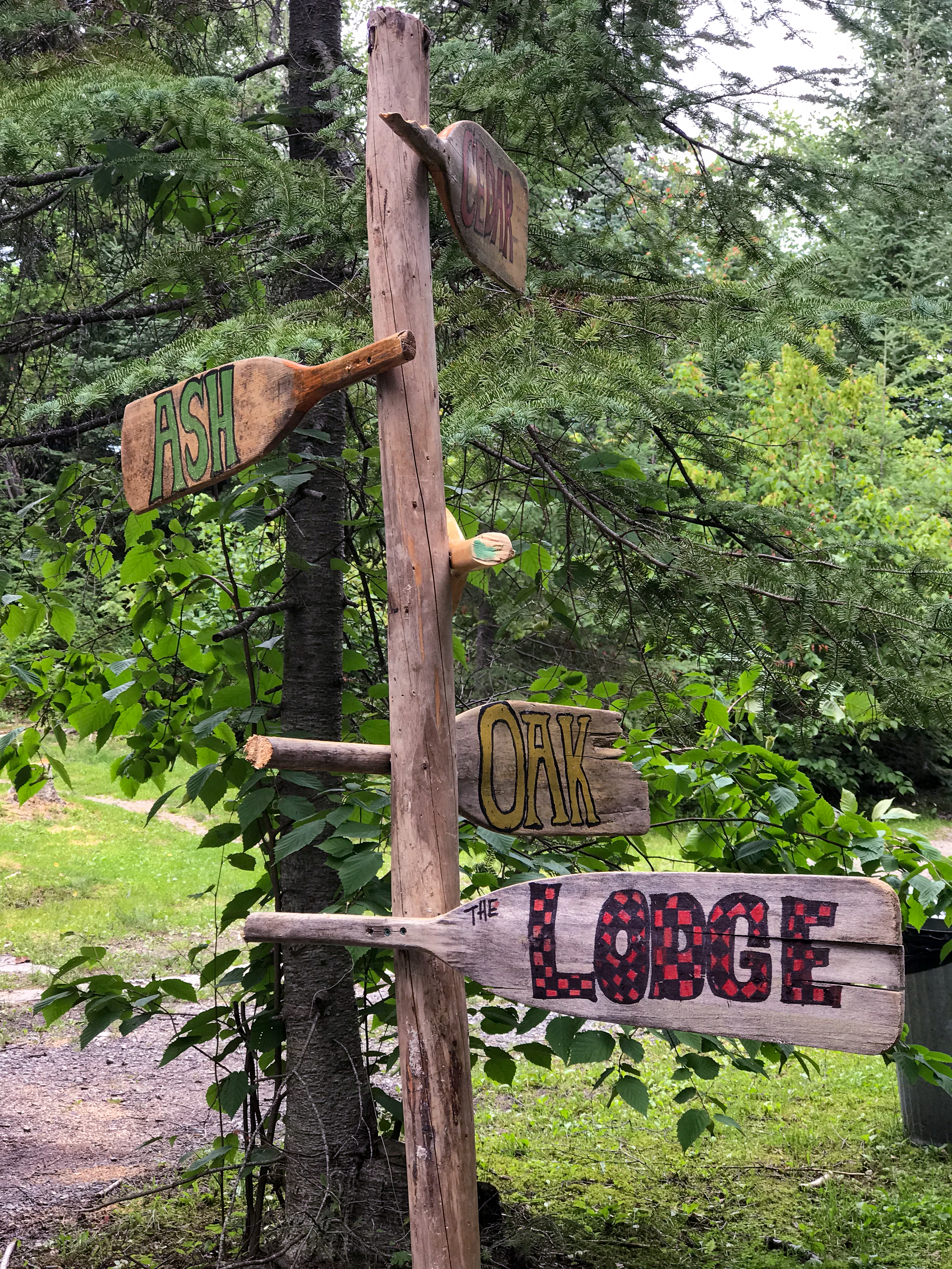 Eagle lake Island Lodge Signs