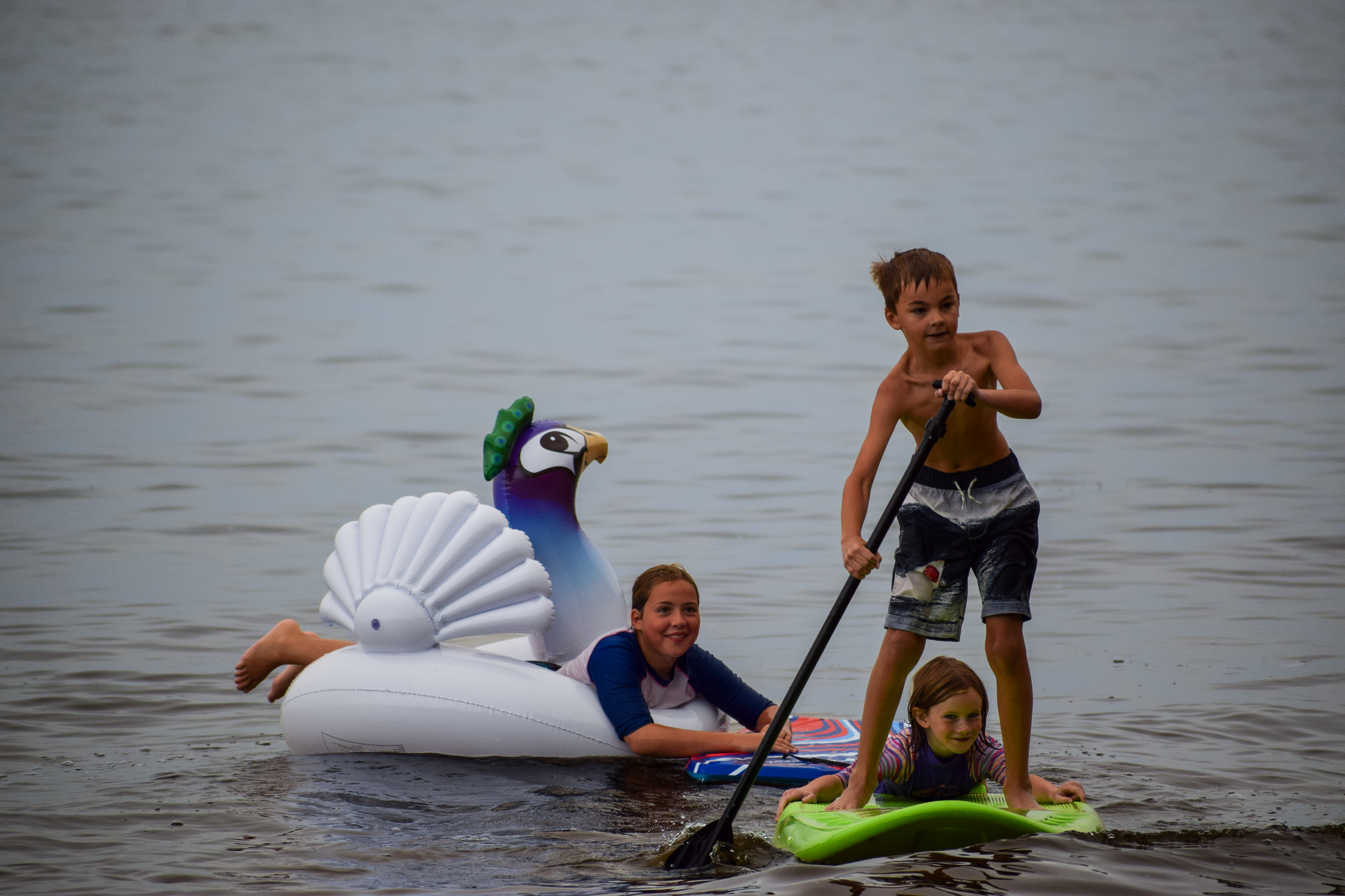 Swimming at Sioux Narrows Provincial Park