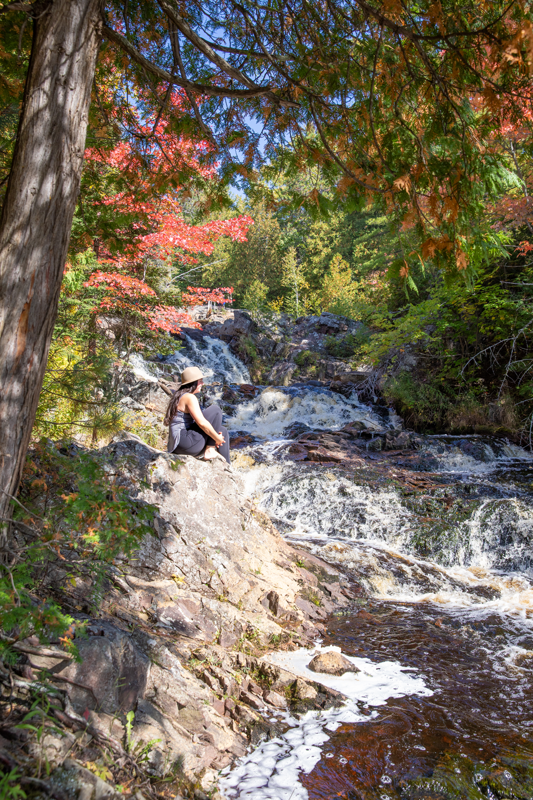 Duchesnay Falls in autumn
