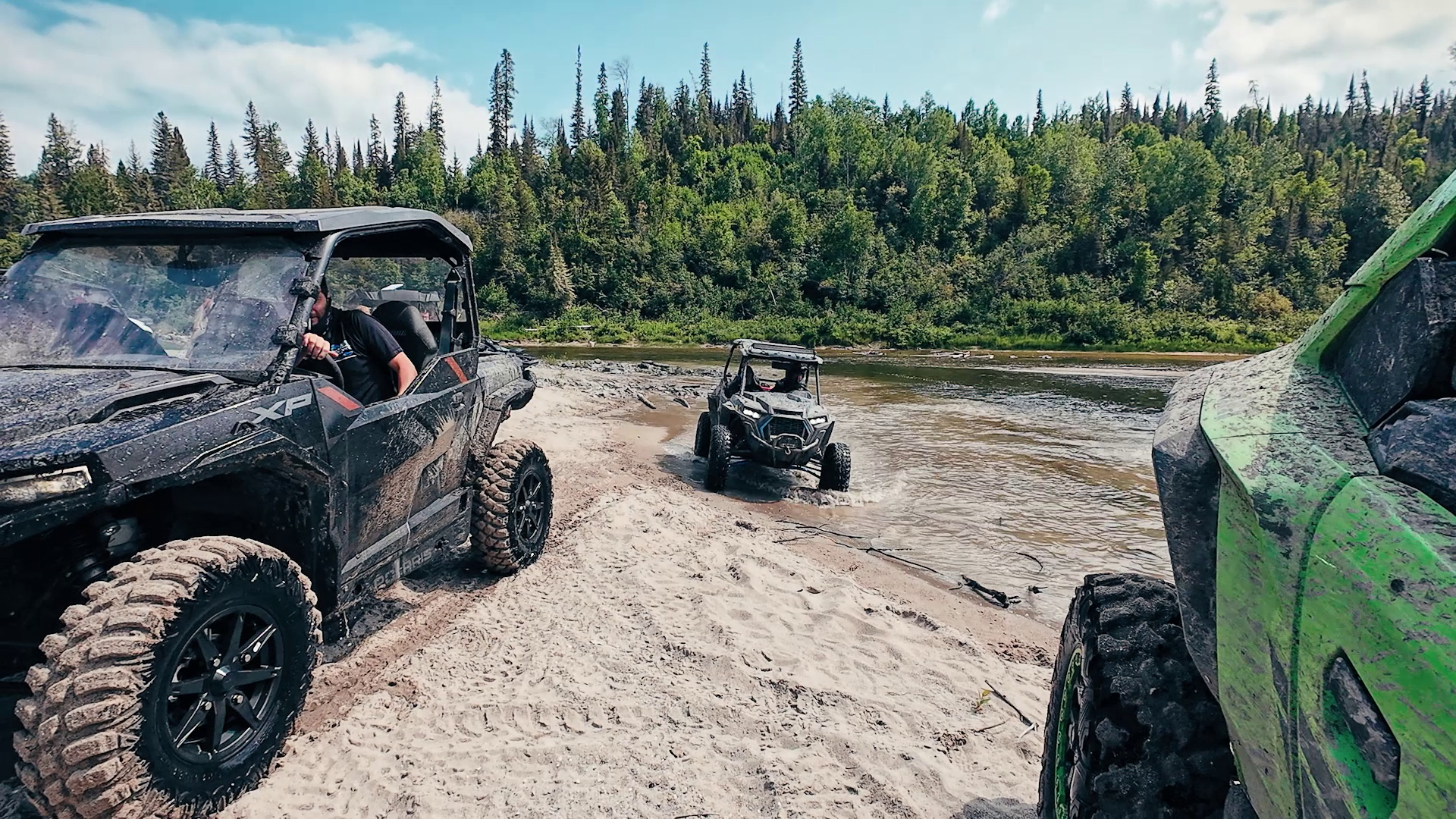 atvs and sxs at Manitouwadge ATV Jamboree