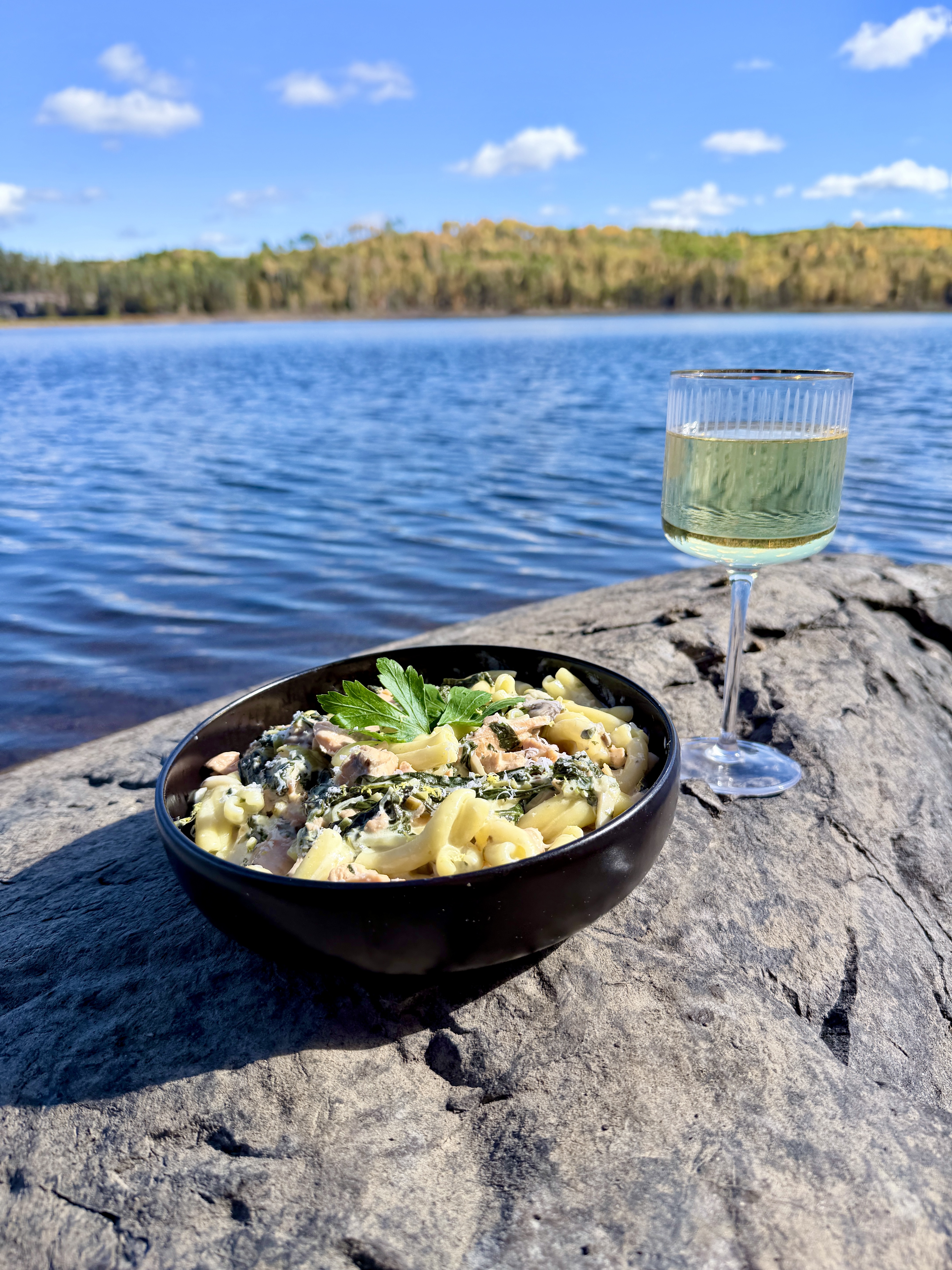 Aurora Trout in a Lemon Cream Pasta