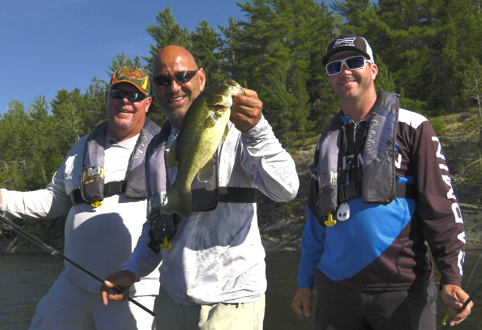 Leo, Ron, Jeff at Lang Lake Resort.jpg Leo, Ron, Jeff at Lang Lake Resort.jpg