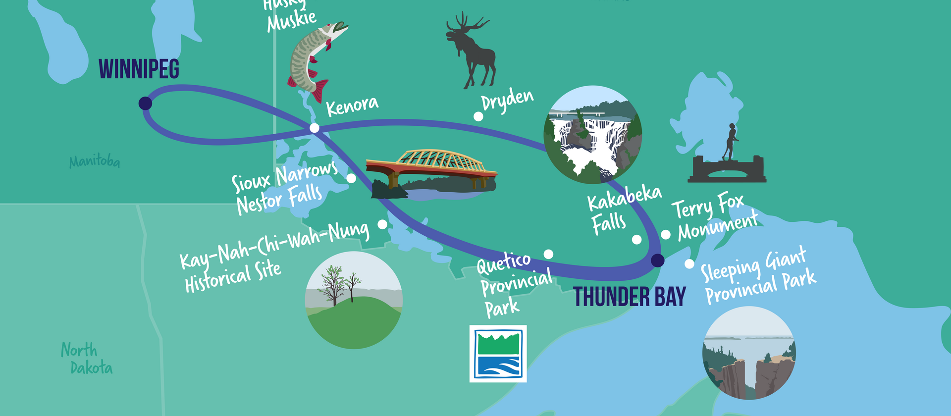 Best Places to Stop on a Thunder Bay to Winnipeg Drive