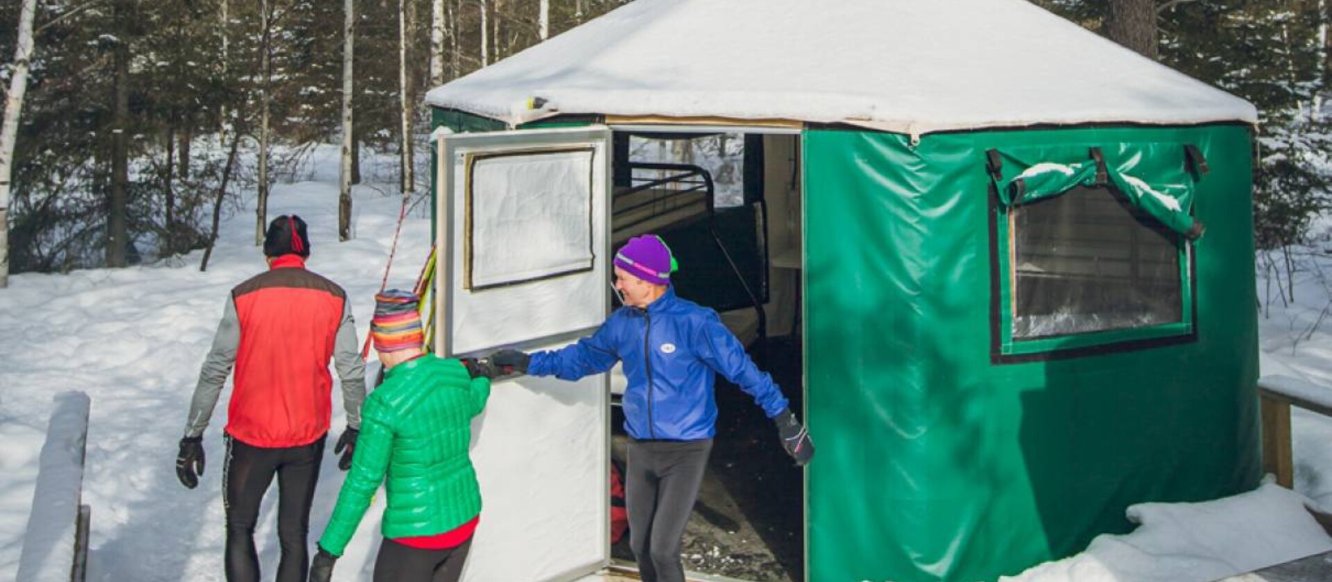 Silent lake outlet yurt