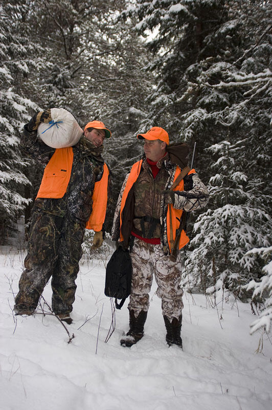 Hunters in Northwestern Ontario's Dryden Area hunting Deer