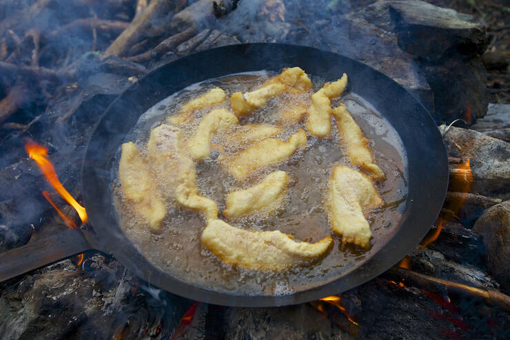 campfire fish fry