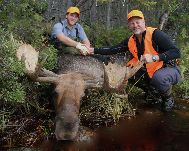54-inch racked moose harvested in Northwestern Ontario