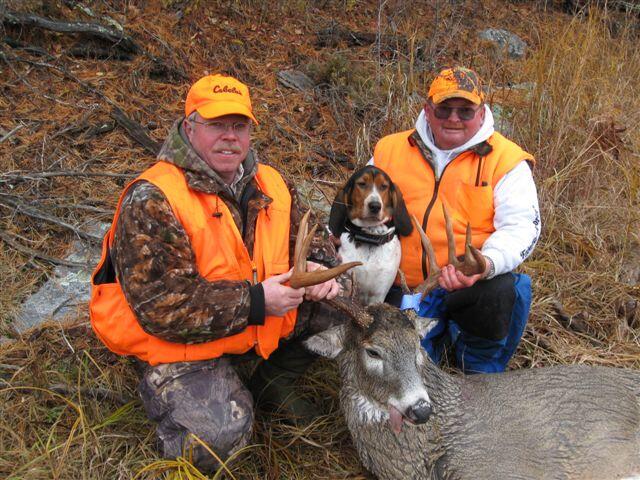 Bill Godin is pictured here with another Northwestern Ontario white-tailed Deer harvested on Lake Despair.