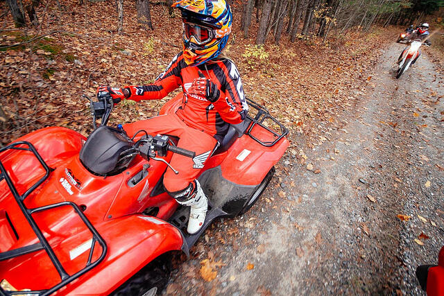 Honda ATV and bike fisheye