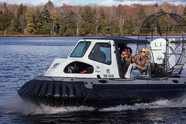 air rider hovercraft with riders