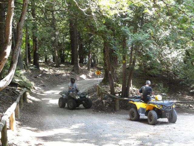 ATVs along trail