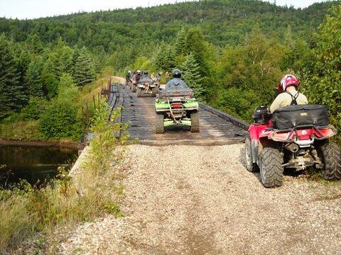 algoma sled tours Old railway bridge over the Magpie River - Wawa