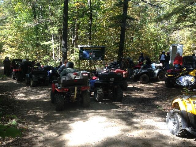 atv group on trails