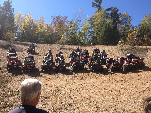 line of atvs