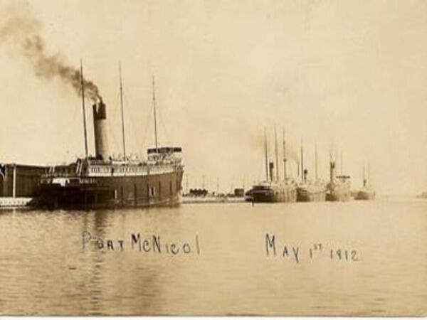 S.S. Keewatin in Port McNicol 1912
