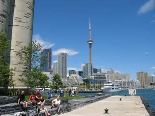 toronto waterfront in the the summer