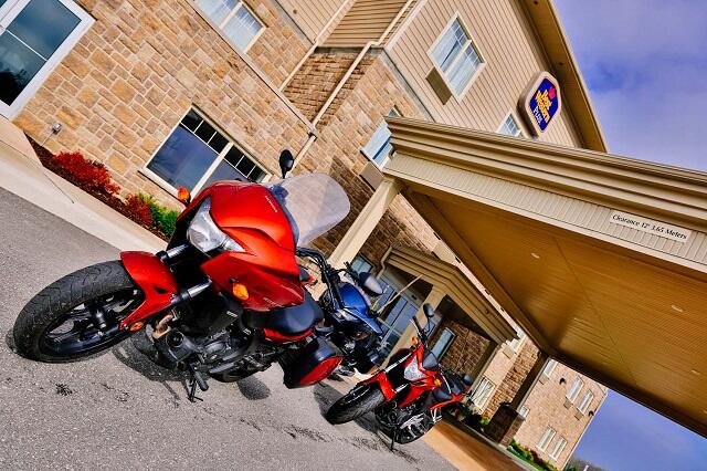 hondas at the best western in walkerton