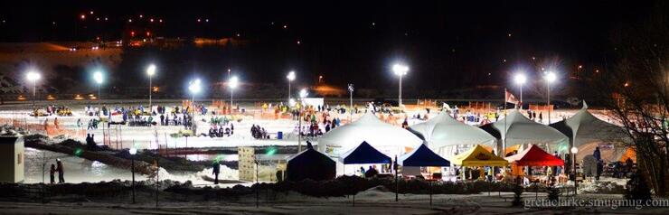 pond hockey site