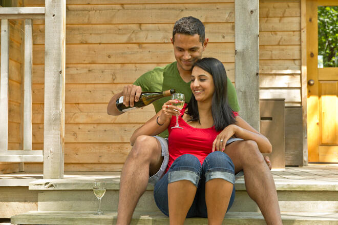 Sharing-wine-at-the-Lodge-at-Pine-Cove