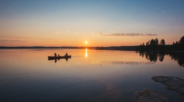 Quetico-Sunset-Paddle