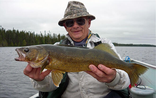 Nice walleye from a remote fly-in lake