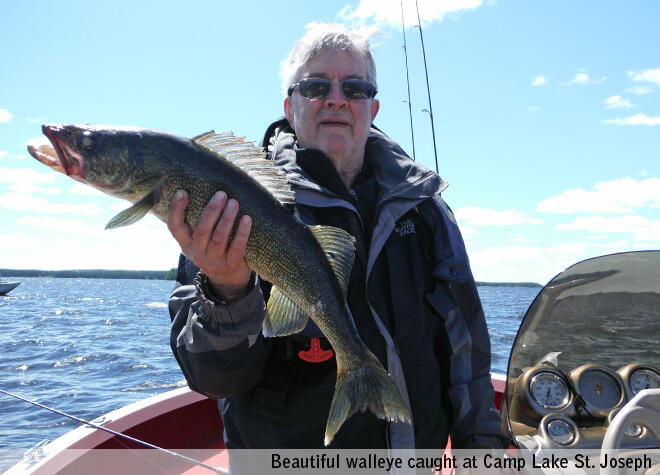 Camp Lake St. Joe walleye fishing