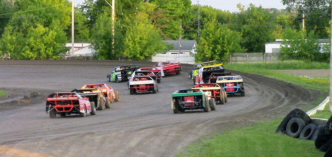 Emo Speedway ia a 3/8 mile Oval