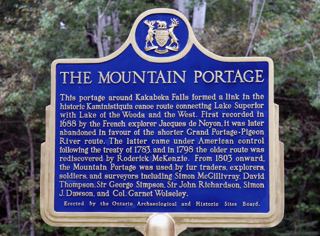 The Mountain Portage connected Lake Superior to Lake of the Woods