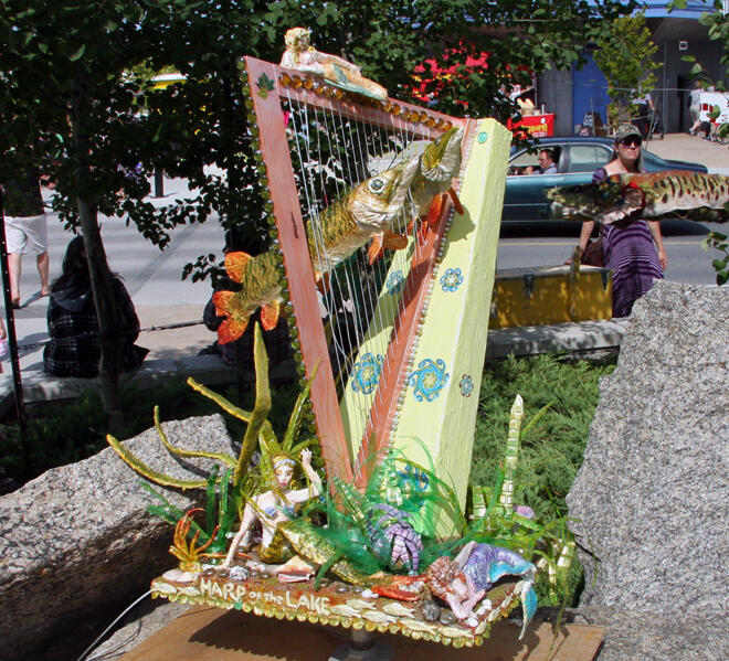 Check out the detail on this Harp by Esme Boone
