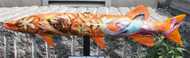 Great colours on this muskie that can be found on the way to the Harbourfront from Main Street