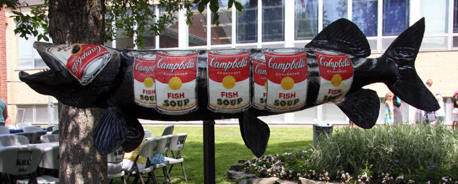 Tammy has a pretty neat reasoning for the Campbell's soup labels click the title to find out more