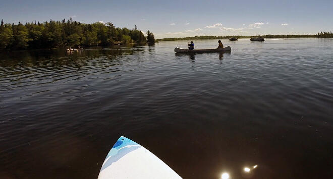 There was all sorts of action on the lake.