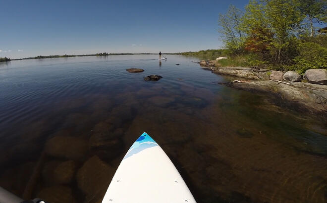 It was really cool to see all the submerged rocks.