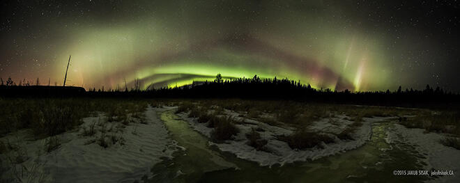 Northern Lights from the backside of the Sleeping Giant by Jakub Sisak Photography