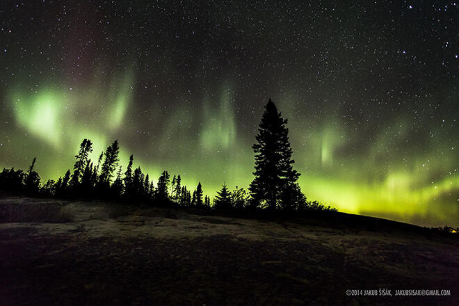 Northern Lights at MacKenzie Point by Jakub Sisak Photography