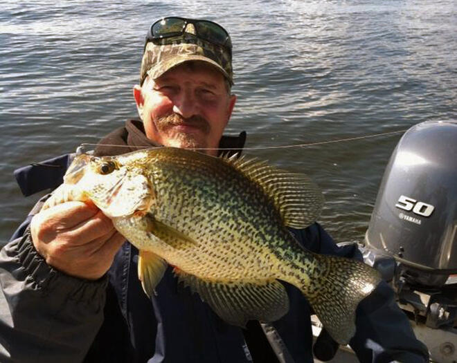 Crappie fishing at Muskie Bay Resort