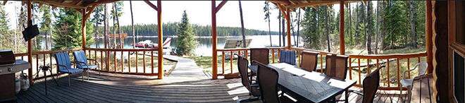 The view from one of Slate Falls Outposts fly-in camps!