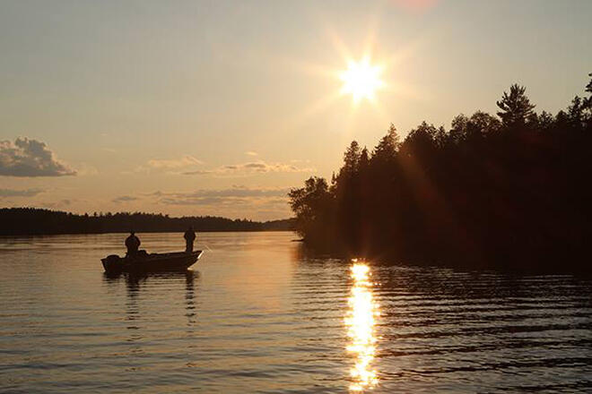 Fishing on Eagle Lake at Eagle Lake Island Lodge