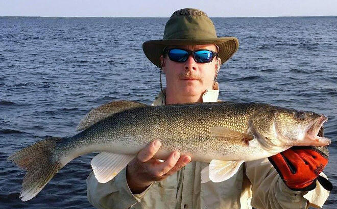 Walleye fishing at Harris Hill Resort on Lake of the Woods