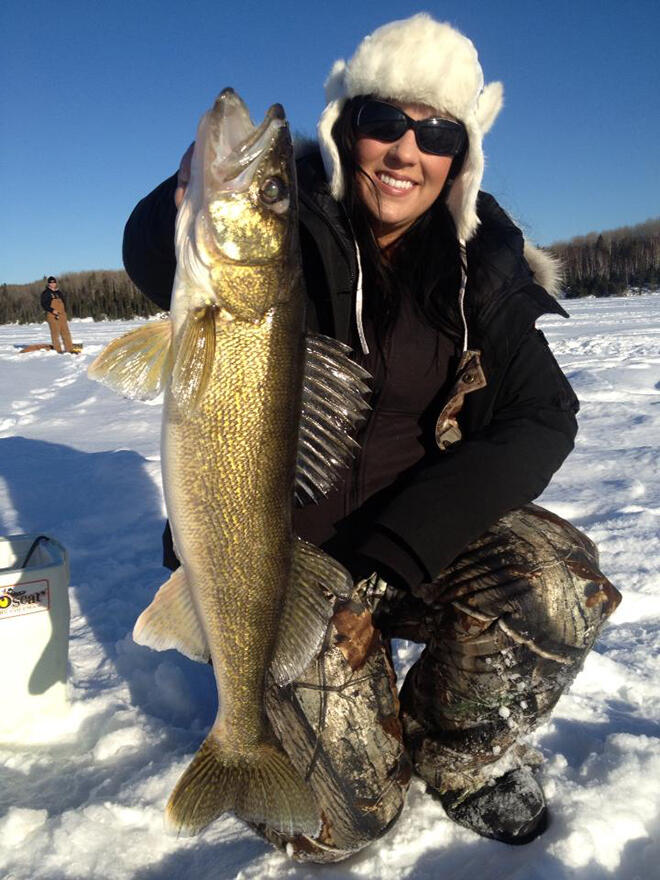 Beautiful walleye caught on Eagle Lake