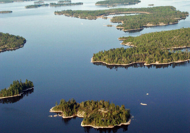 A bird's eye view of Northwest Ontario courtesy of Northwest Flying Inc.