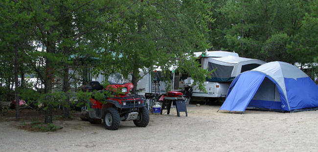 Camping on Highwind Lake