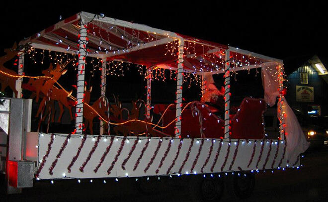 Santa in the Red Lake 'Parade of Lights'. Photo courtesy of myredlake.com