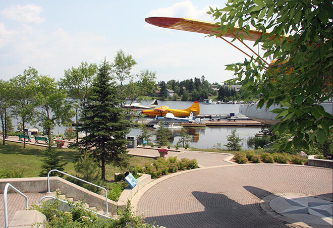 Venture down to Norsemen Park in Red Lake and watch the float planes take off on Howey Bay