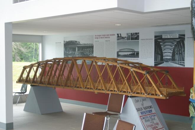 Sioux Narrows Bridge Display at the Sportfishing Centre