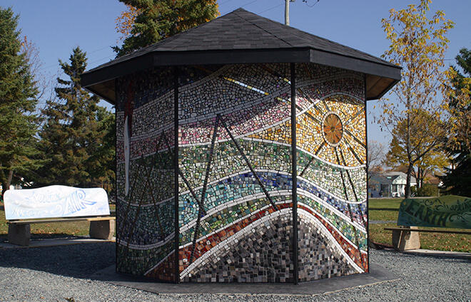 Dryden's Tile Mosaic at Johnston's Park