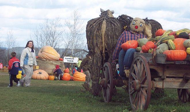 gf pumpkin wagon scarecrow